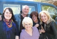 Rebecca, Jo, Michael, Vickie and Dusti at Iron Pot Bay Wines, Tamar Valley Wine Tour